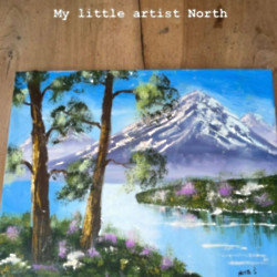 North West's painting (c) Instagram