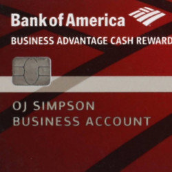 OJ Simpson’s Bank of America credit card is being auctioned