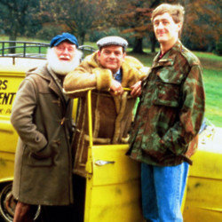 Nicholas Lyndhurst (right) with Buster Merryfield (left) and Sir David Jason (centre)
