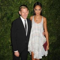 Paul Andrew and Joan Smalls at the CFDA/Vogue Fashion Fund dinner