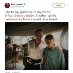 Paul Bettany and Ron Howard (c) Twitter