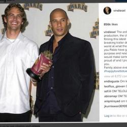 Paul Walker and Vin Diesel (c) Instagram 