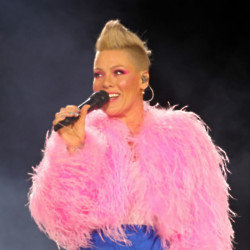 Pink on stage at BST Hyde Park