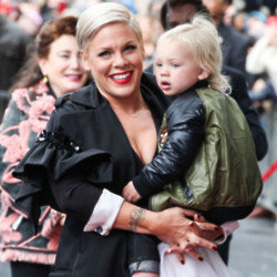 Pink with son Jameson in 2019