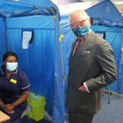 Prince Charles and NHS staff
