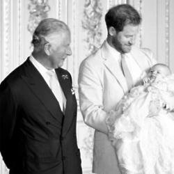 Prince Charles, Prince Harry and baby Archie by Chris Allerton 