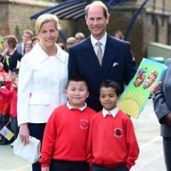 Prince Edward visits school on birthday
