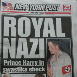 Prince Harry sparked headlines around the world when he wore a Nazi uniform to a party