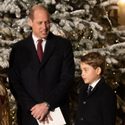 Prince William and Prince George at Together at Christmas