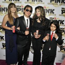 Paris, Prince and Blanket Jackson with their aunt Janet Jackson