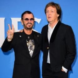 Former Beatles Ringo Starr and Paul McCartney