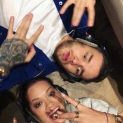 Rita Ora and Liam Payne in the studio (c) Instagram 