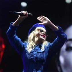 Rita Ora performing at Ascot