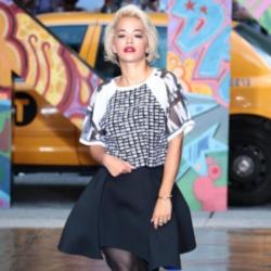 Rita Ora walks the runway for DKNY