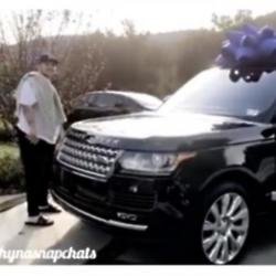 Rob Kardashian's Range Rover from Snapchat via Instagram