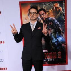 Robert Downey Jr. at the Iron Man 3 premiere in LA 