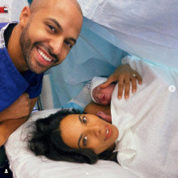 Rochelle Humes, Marvin Humes and their baby son (c) Instagram