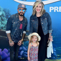 AJ McLean and his wife Rochelle Karidis with their daughter Elliott.