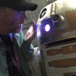Ron Howard and new R2 (c) Twitter