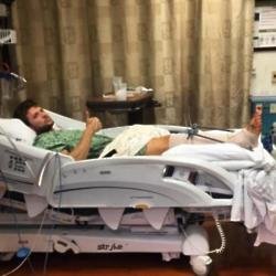 Ryan Phillippe in hospital (c) Instagram