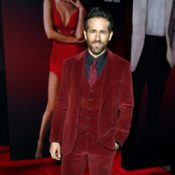 Ryan Reynolds at the Red Notice world premiere in Los Angeles