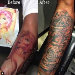 Safaree Samuels' new tattoo (c) Instagram