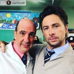 Sam Lloyd and Scrubs co-star Zach Braff [Instagram]