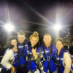 Sam Smith and his family at the top of the O2 arena (c) Instagram