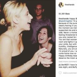 Sarah Michelle Gellar and Shannen Doherty via Instagram