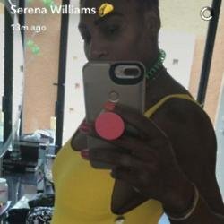 Serena Williams (c) Snapchat
