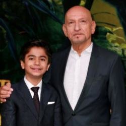 Sir Ben Kingsley and Neel Sethi at the European Ppremiere of The Jungle Book