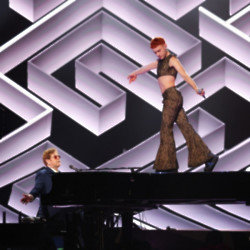 Elton John and Olly Alexander perform It's a Sin at the BRITs