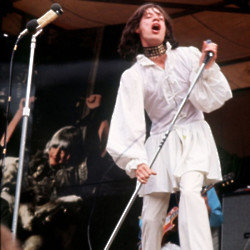Sir Mick Jagger wore a dress on stage