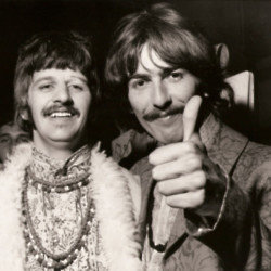 Sir Ringo Starr and George Harrison in 1967