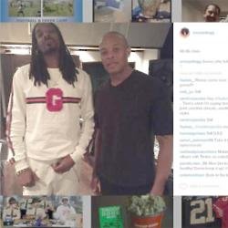 Snoop Dogg with Dr. Dre (c) Instagram