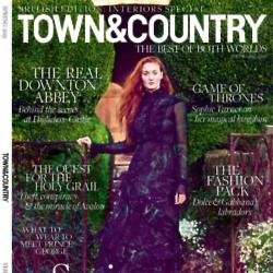 Sophie Turner on the cover of Town and Country magazine