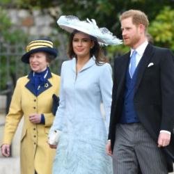 Sophie Winkleman with Princess Anne and Prince Harry