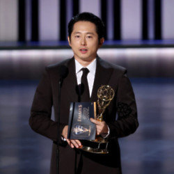 Steven Yeun at the Emmy Awards