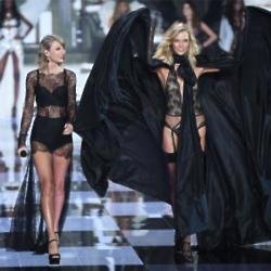 Taylor Swift and Karlie Kloss at the Victoria's Secret fashion show