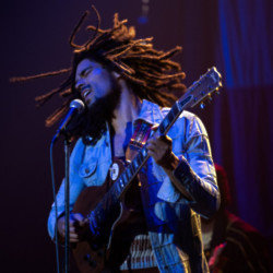 The director of 'Bob Marley: One Love' claims the reggae icon 'is the most recognisable face on the planet' after Jesus