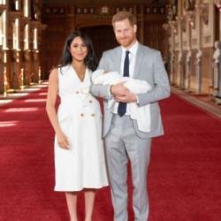 The Duke and Duchess of Sussex with their baby son Archie