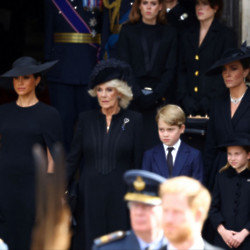 The royal family at the funeral