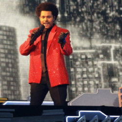 The Weeknd performs at Super Bowl