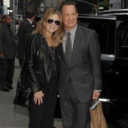 Tom Hanks with wife Rita Wilson who is now cancer free