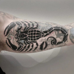 Travis Barker's tattoo (c) Scott Campbell