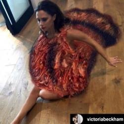 Victoria Beckham as a turkey (c) Instagram/Victoria Beckham