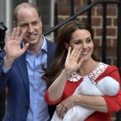 Prince William, Duchess Catherine and Prince Louis