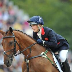 Zara Phillips competing in the Olympics 
