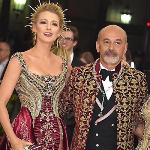 Christian Louboutin and Blake Lively Talk Shoes (PHOTOS)