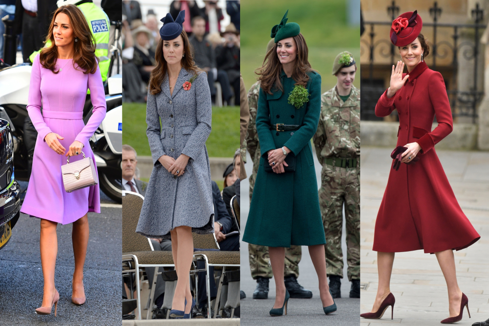 As Kate recycles a pink dress for a Zoom call, 7 of her best outfit repeats